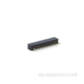 Conector hembra de paso de 1,0 mm de una sola fila recta